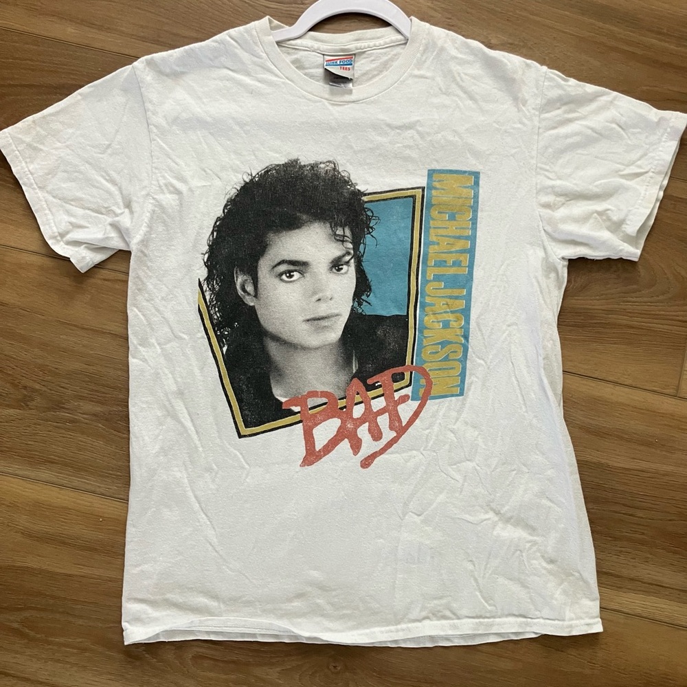 Junk Food Clothing White Michael Jackson 'Bad' Graphic Tee
